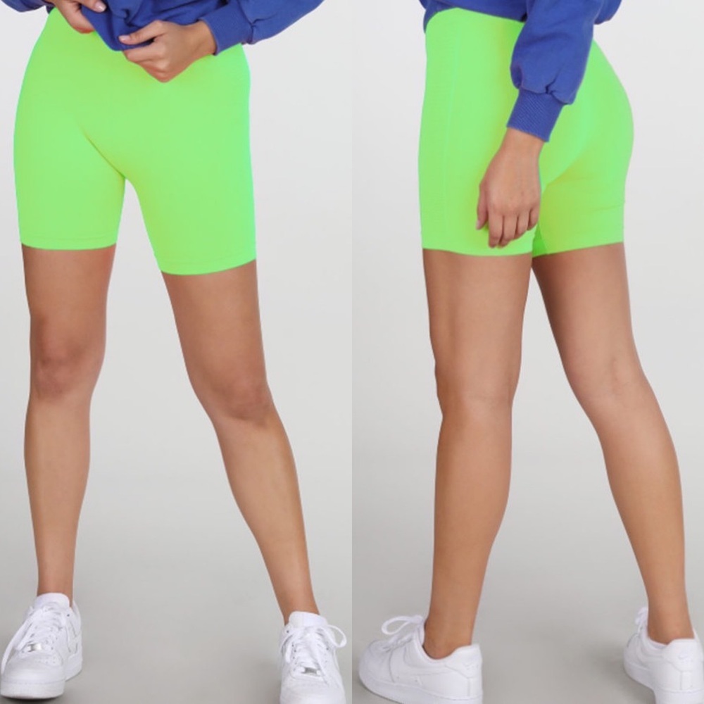 LAST CALL 🤩Neon Green Biker Shorts🤩